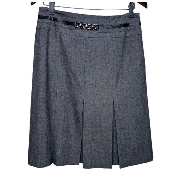 𝅺size 10 Conrad C Grey Pleated Skirt - Picture 1 of 8